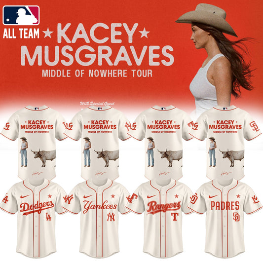 ,,Baseball X Kacey Musgraves Middle of Nowhere Tour Signed Jersey 3