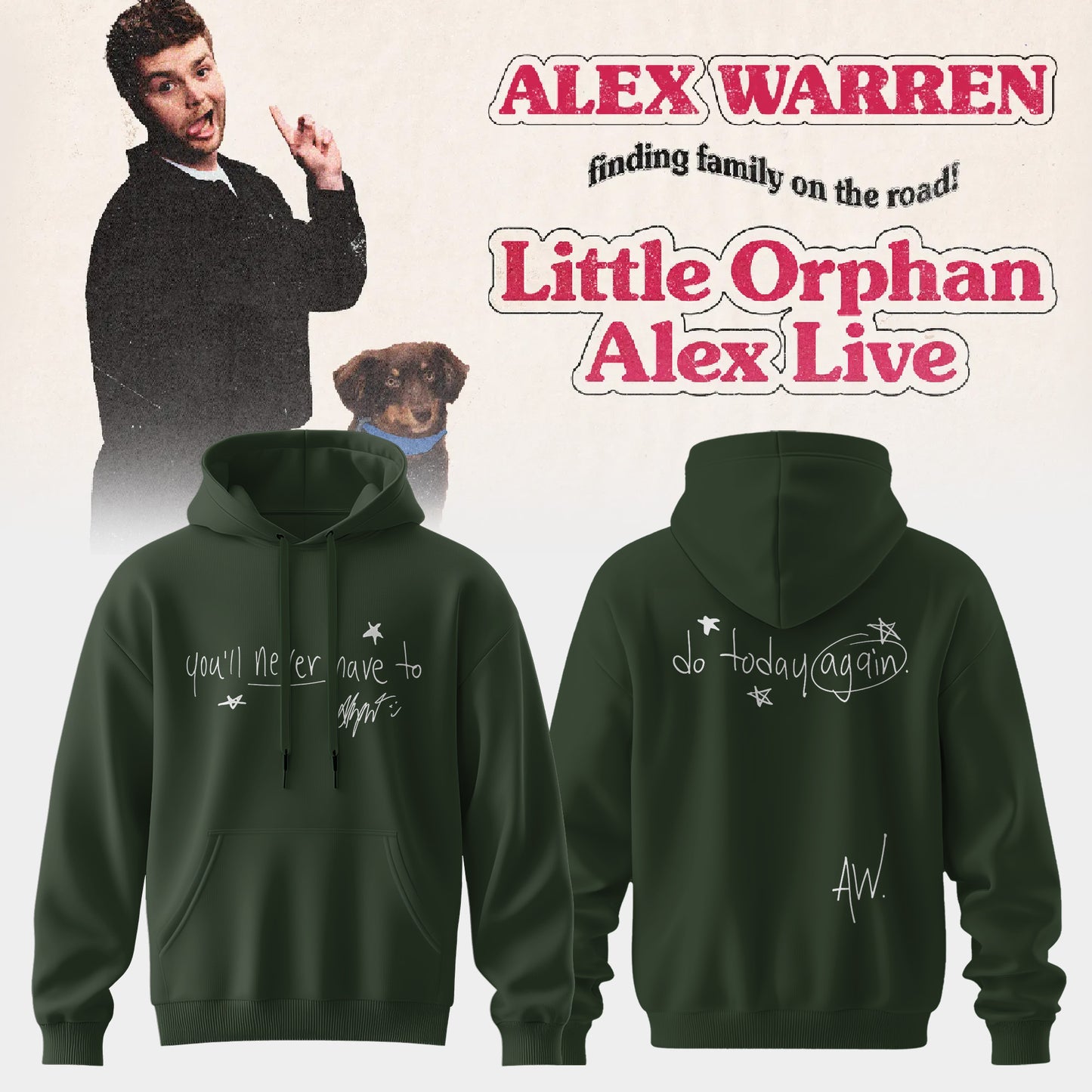 ,Alex Warren’s “Little Orphan Alex” Tour Hoodie