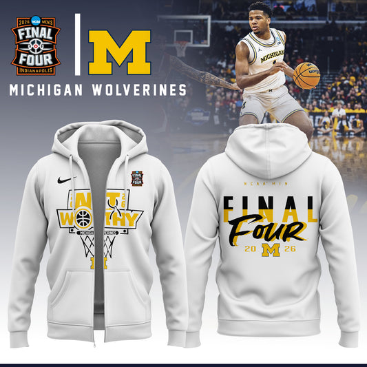 Limited Edition Michigan The Hockey Tournament Champions 2026 Zip Hoodie