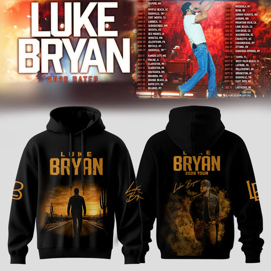 LUKE BRYAN 2026 TOUR MERCH – COUNTRY NIGHTS HOODIE