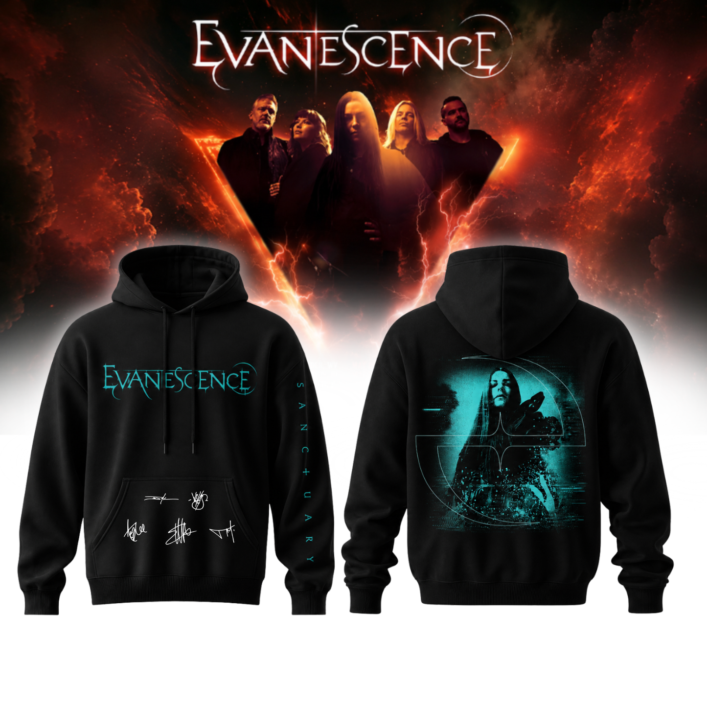 .Evanescence “Sanctuary 2026 World Tour” – Hoodie