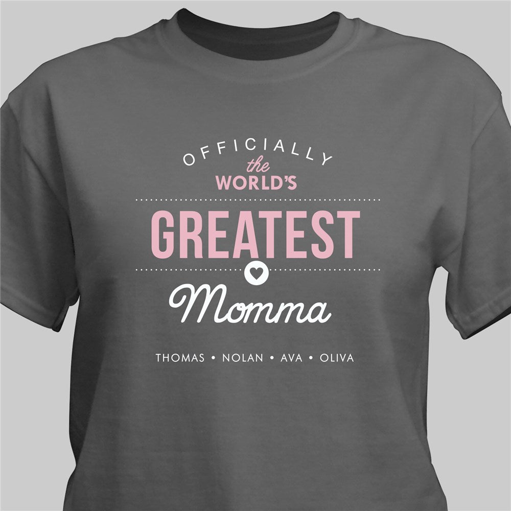 Personalized Mama Established T-Shirt