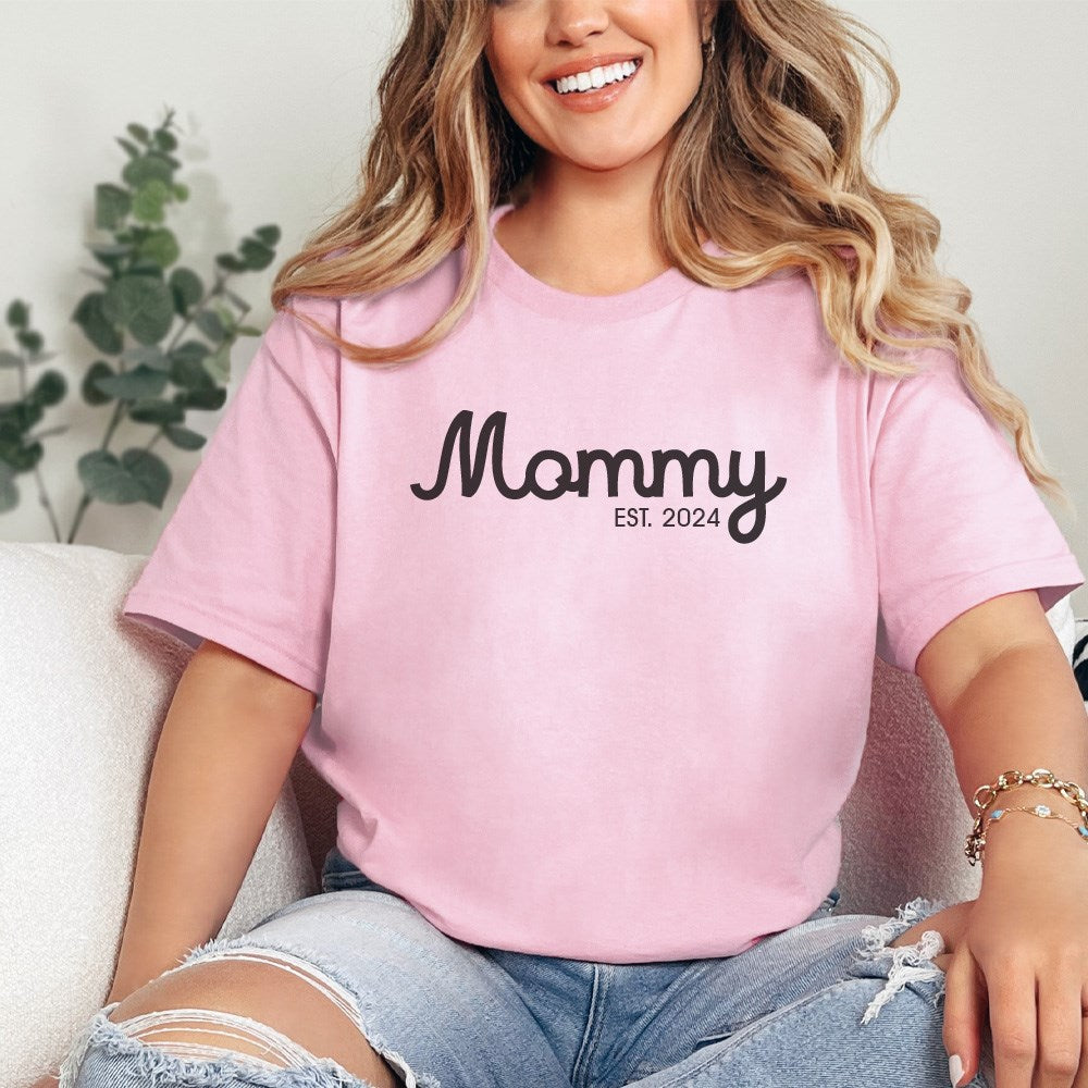 Personalized Mama Established T-Shirt
