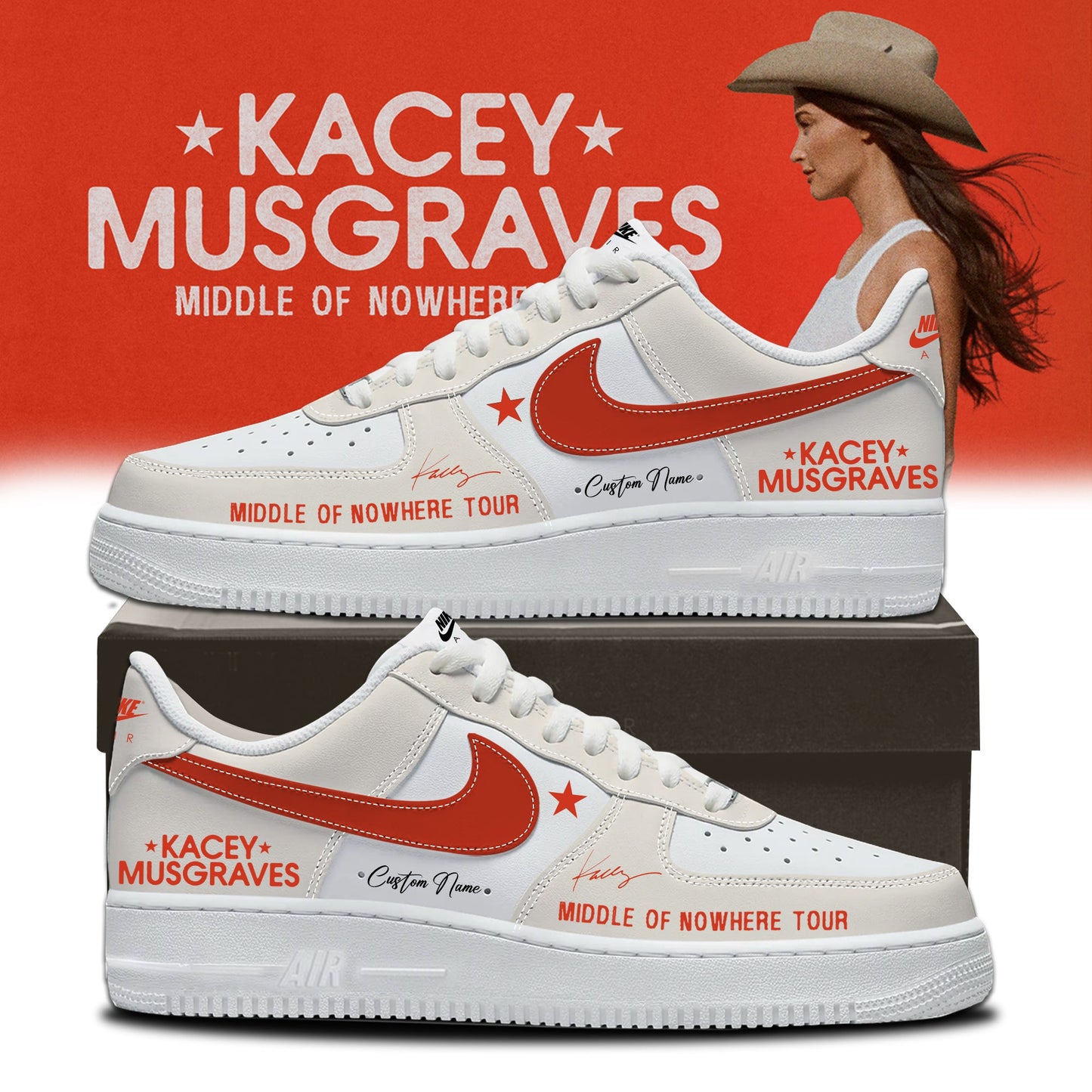 Kacey Musgraves Middle of Nowhere Tour Signed Shoes 2