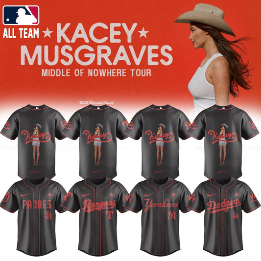 ,,Baseball X Kacey Musgraves Middle of Nowhere Tour Signed Jersey 2