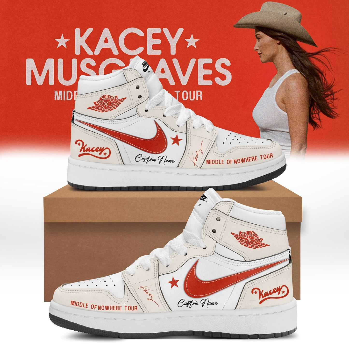 Kacey Musgraves Middle of Nowhere Tour Signed Shoes 4