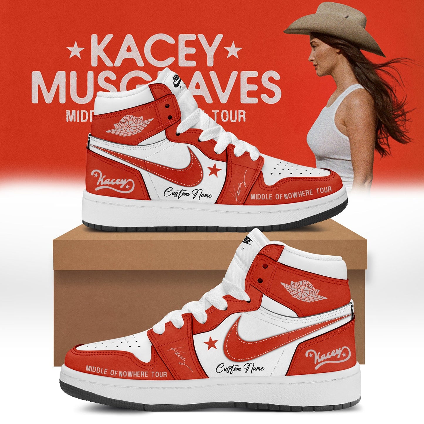 Kacey Musgraves Middle of Nowhere Tour Signed Shoes 4
