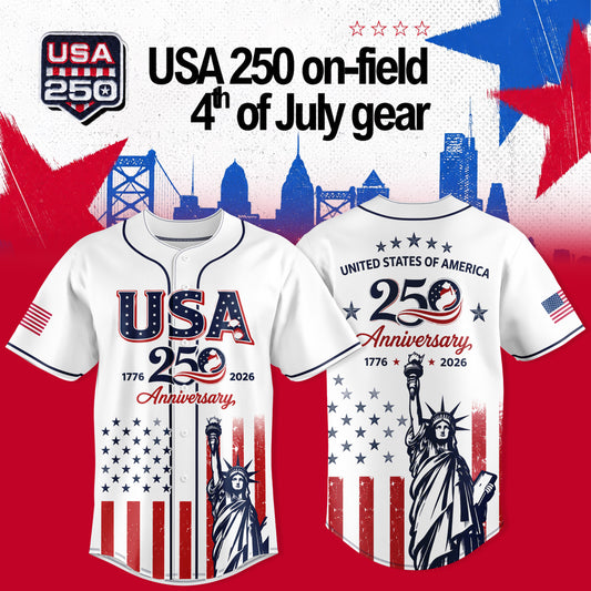 _PHILADELPHIA PHILLIES: HARPER X USA 250 ON-FIELD – 4TH OF JULY JERSEY COLLECTION