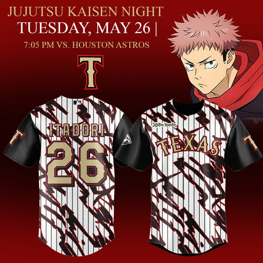 __Texas Rangers x Jujutsu Kaisen 2026 Baseball Jersey