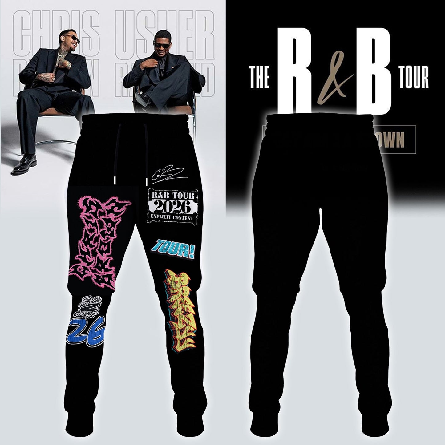 _,Official Chris Brown R&B Tour Signed Sweatshirt