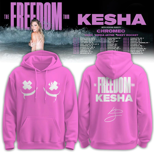 Kesha x The Freedom Tour 2026 Hoodie Limited Edition