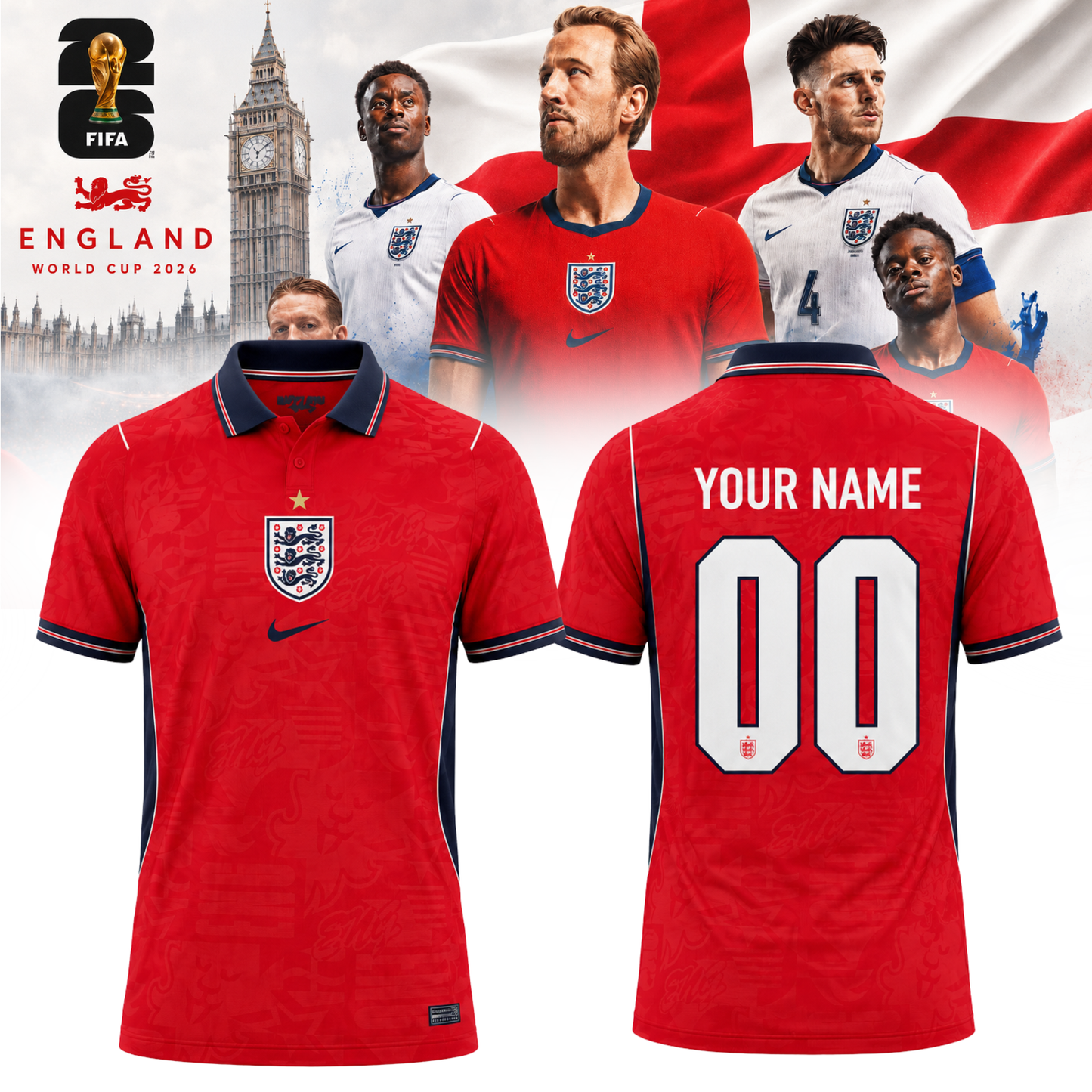England x Fifa World Cup 2026 – Polo