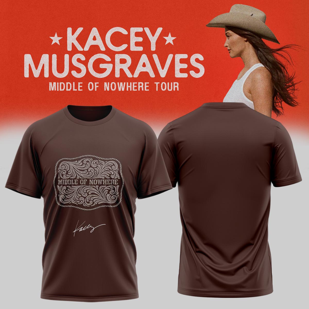 Kacey Musgraves Middle of Nowhere Tour Signed TShirt