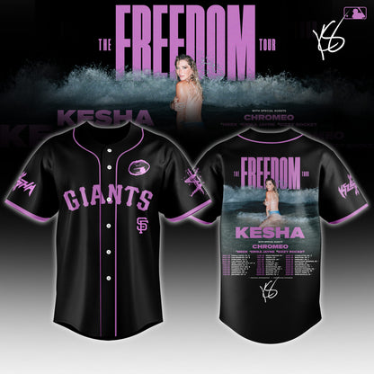_ All Baseball Team x Kesha x The Freedom Tour 2026 Jersey Limited Edition