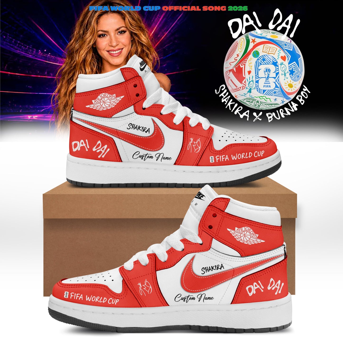 Shakira- “Dai Dai” Limited Edition Signature – Shoes