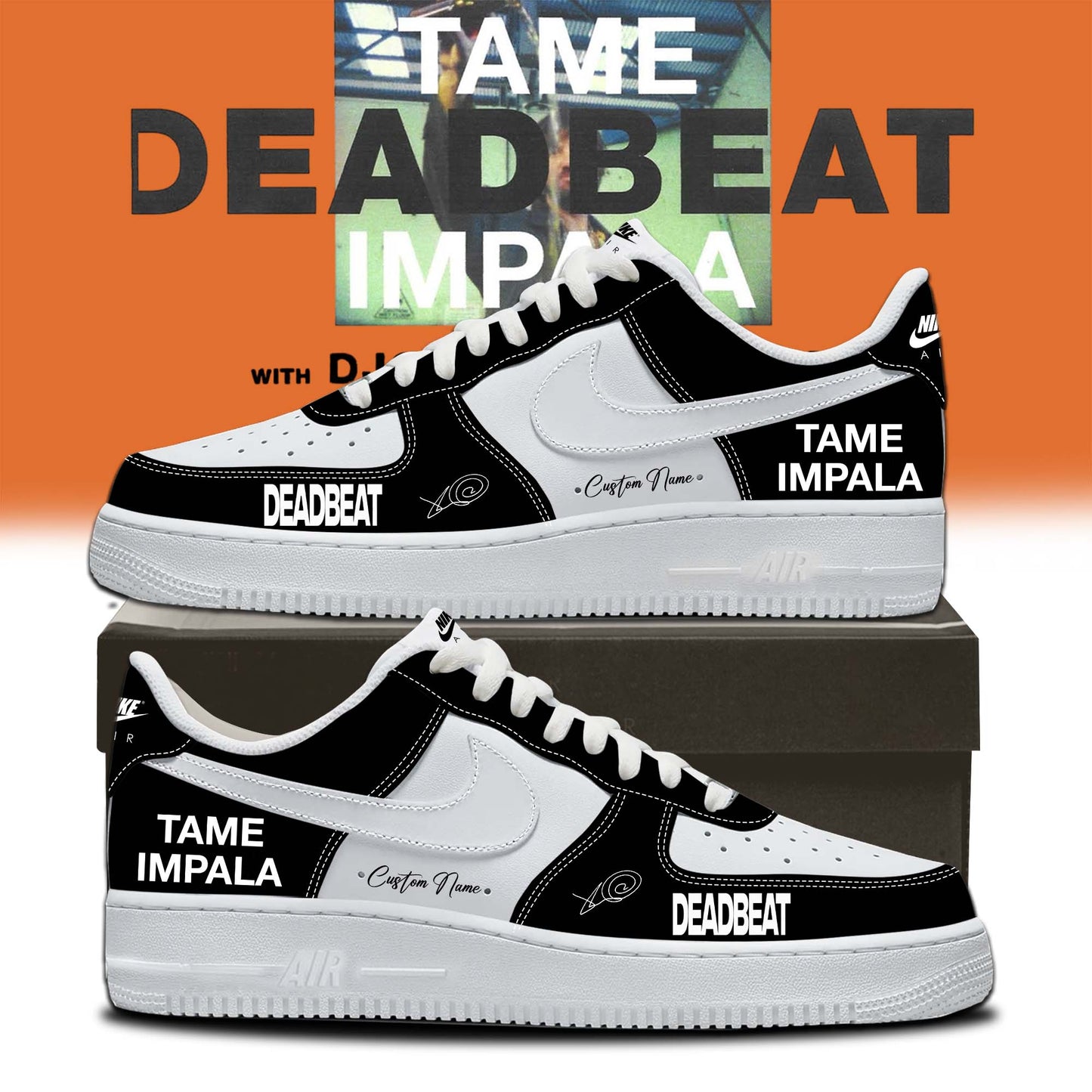 Tame Impala “Deadbeat Tour” Shoes AF1