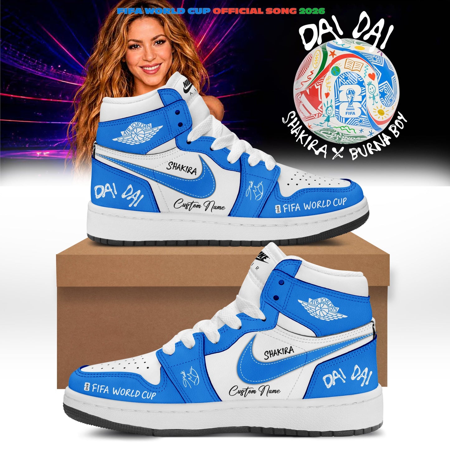 Shakira- “Dai Dai” Limited Edition Signature – Shoes