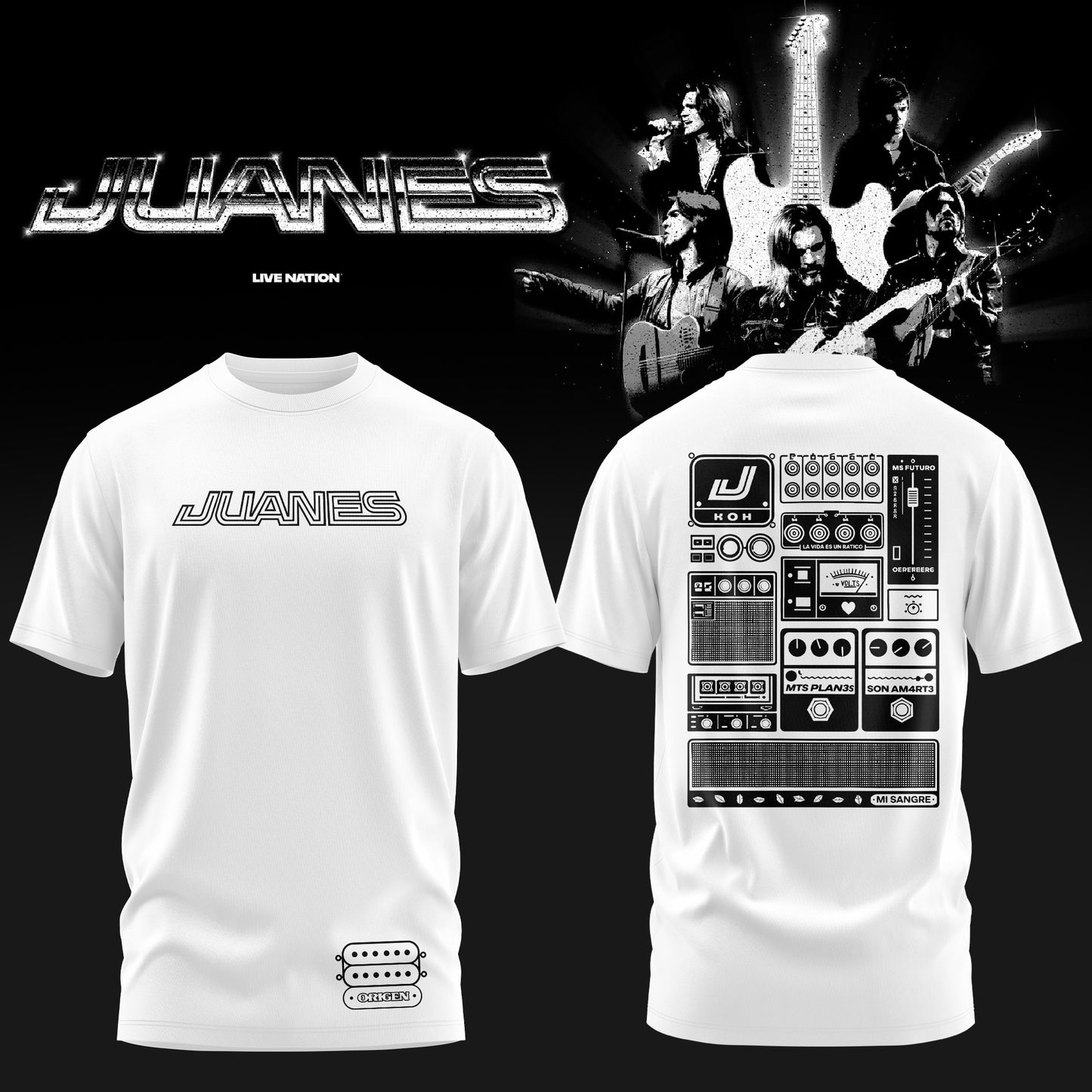 Juanes World Tour 2026 T-shirt