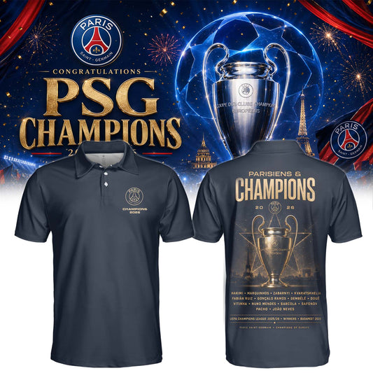 PSG Champions League Winners 25/26 Polo