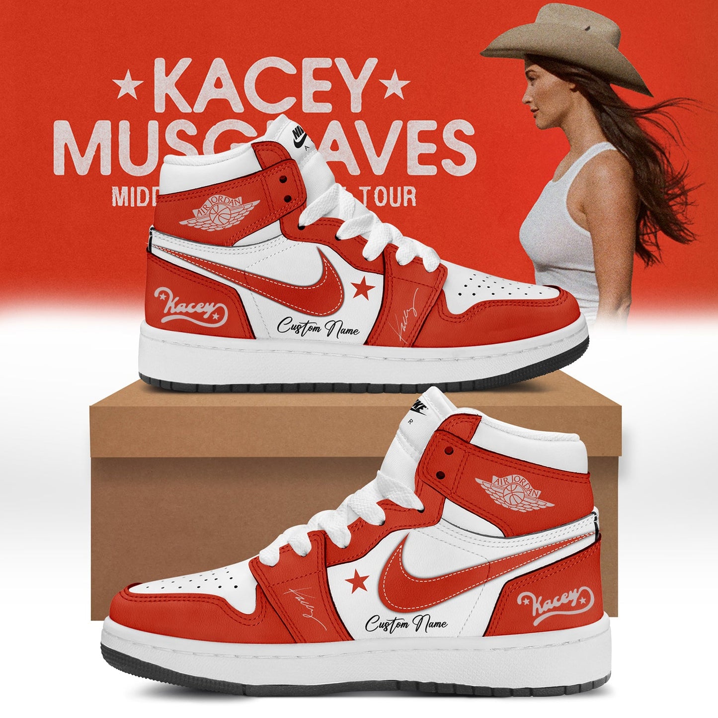 Kacey Musgraves Middle of Nowhere Tour Signed Shoes 1