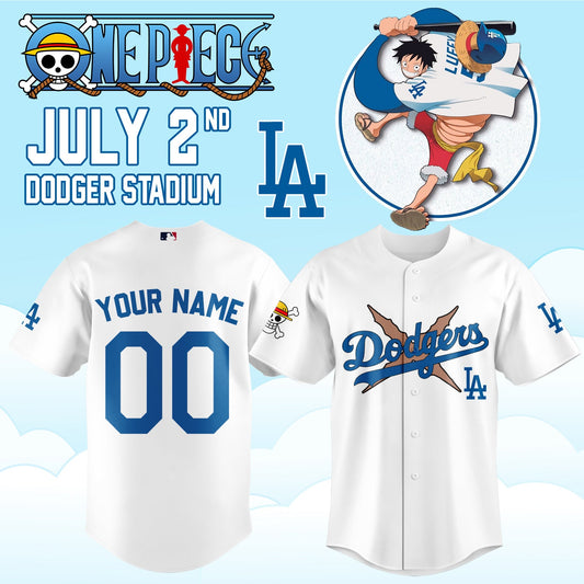 ONE PIECE Night with the Los Angeles Dogger 2026 Jersey 1 (Custom Name & Number)