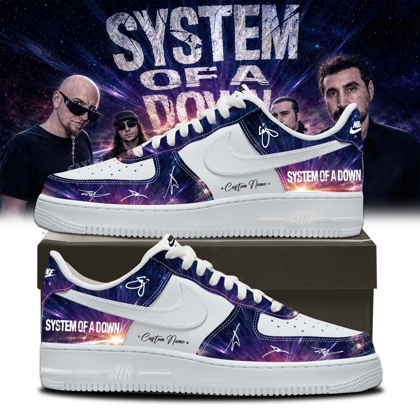 System of a Down “Europe / UK Stadium Tour 2026” Signature Limited Edition – Shoes AF1