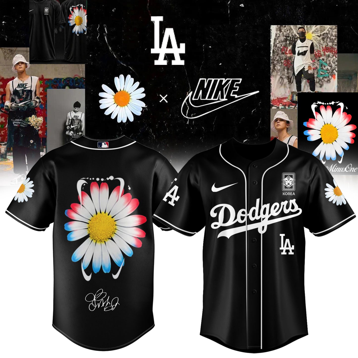...G-Dragon’s PEACEMINUSONE x Baseball Jersey