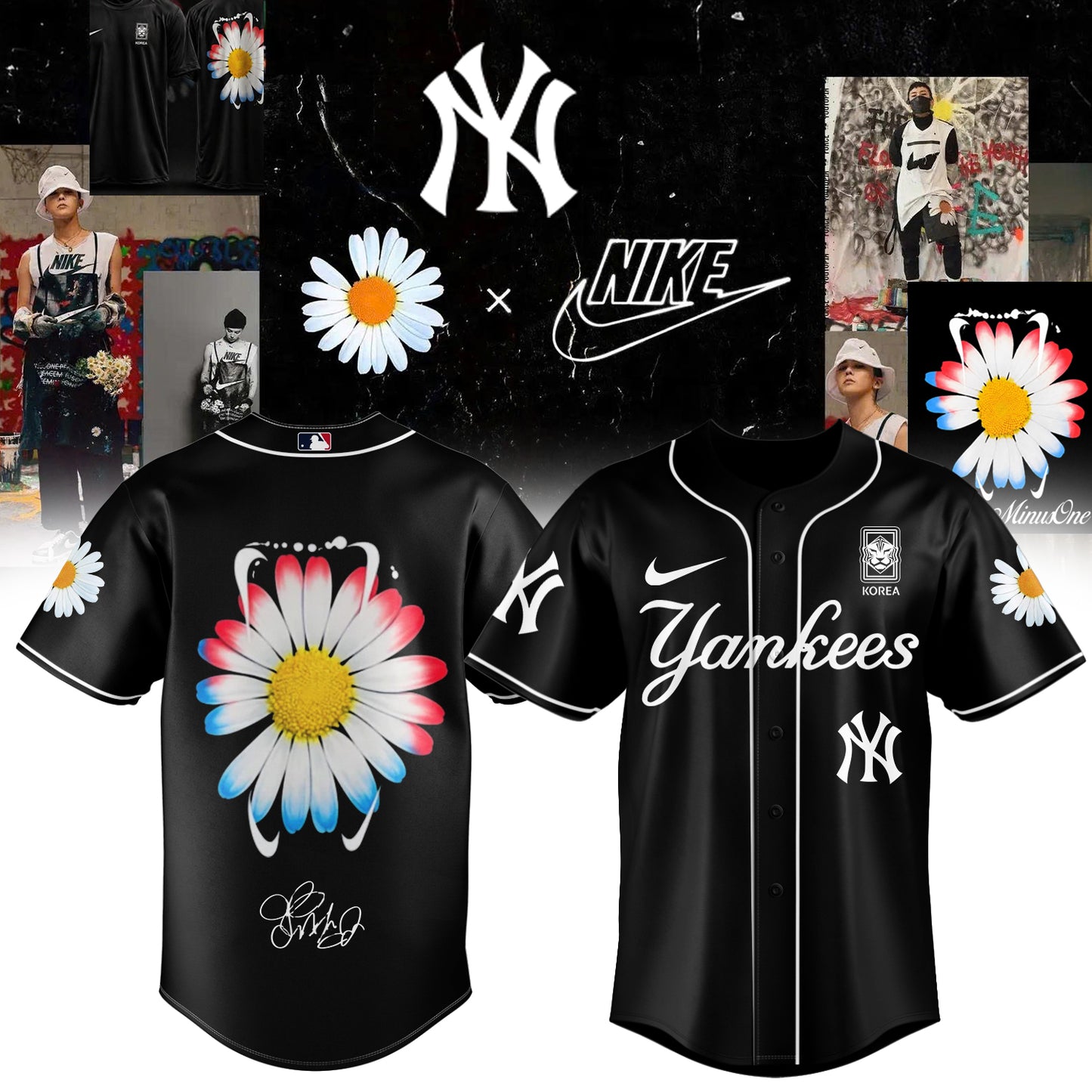 ...G-Dragon’s PEACEMINUSONE x Baseball Jersey