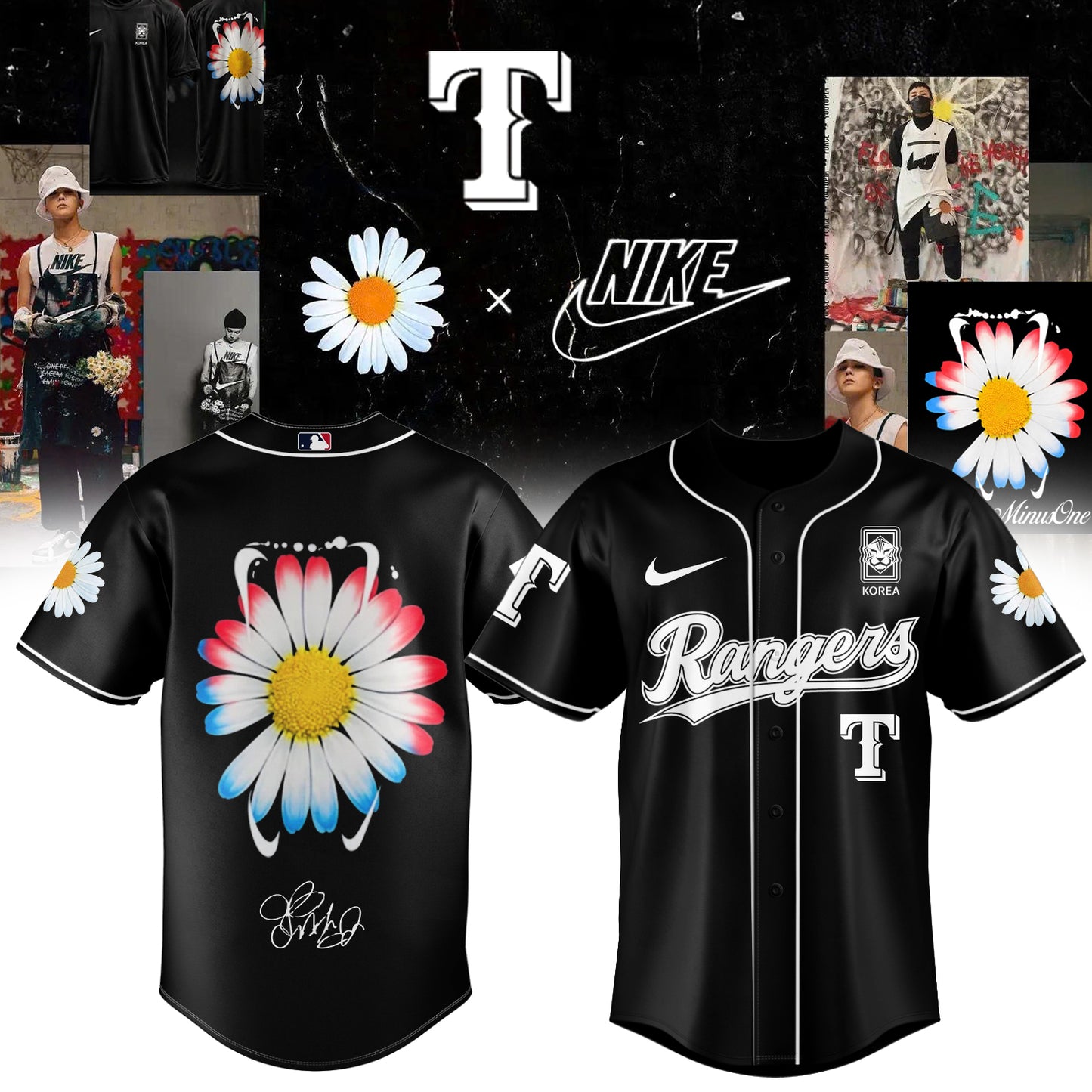 ...G-Dragon’s PEACEMINUSONE x Baseball Jersey