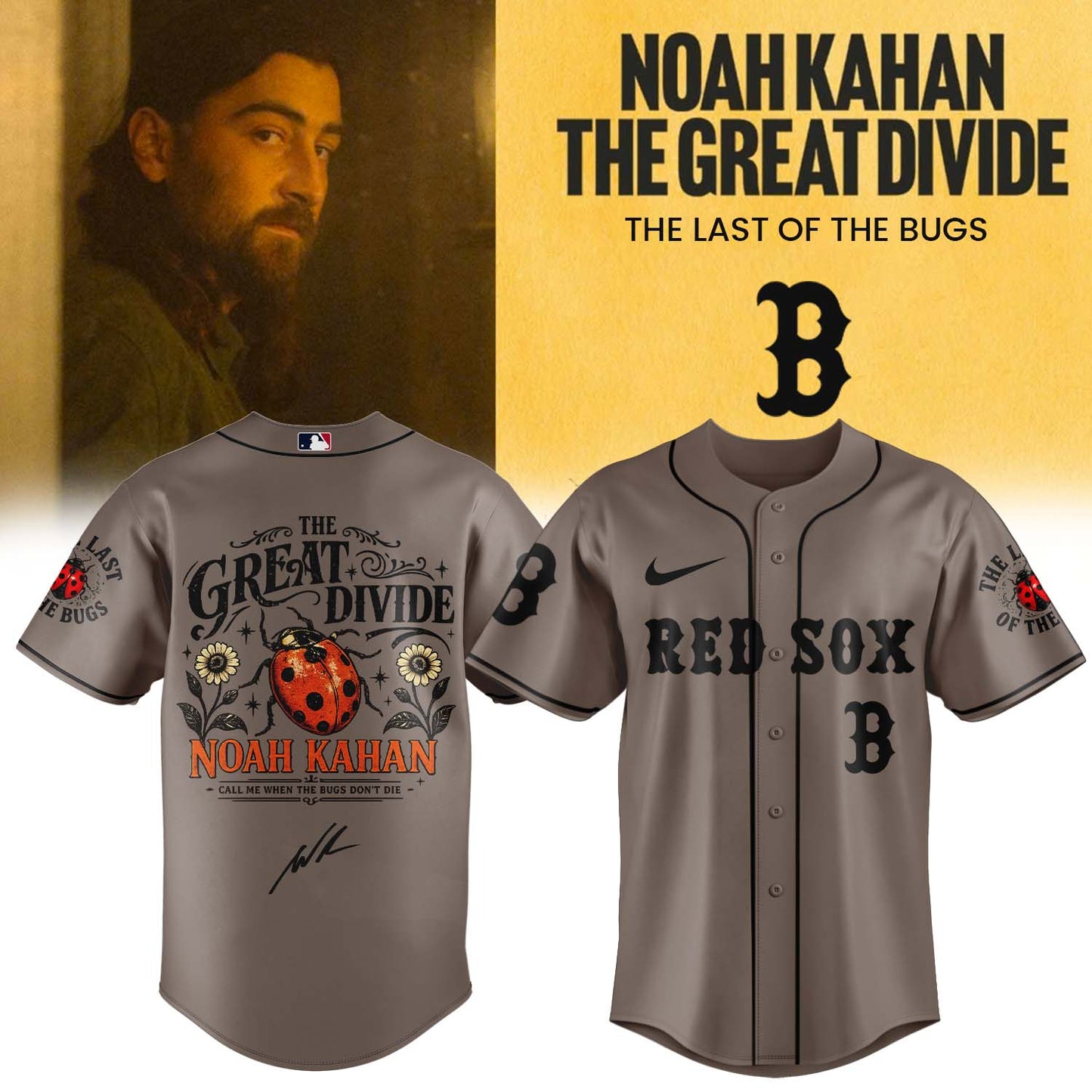Noah Kahan “The Great Divide: The Last Of The Bugs” Album 2026 Limited Edition Signature – Jersey