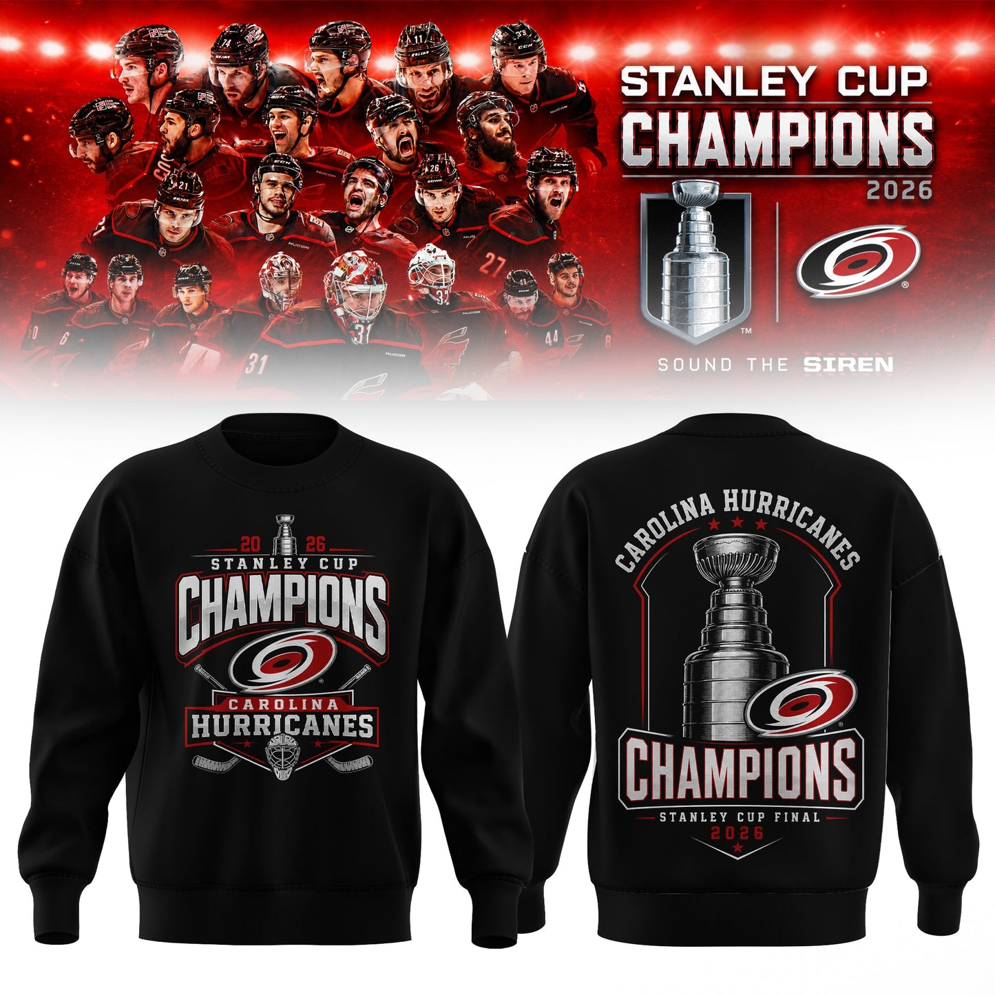 2026 Stanley Cup Champions Red Sweatshirt