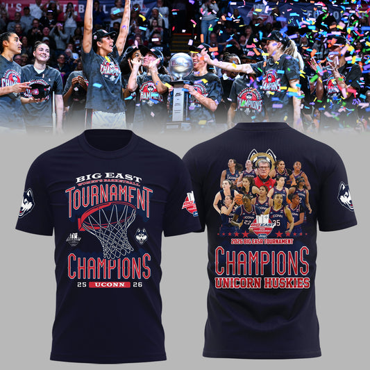 UConn Women’s Basketball 2026 BIG EAST Tournament Champions T-Shirt