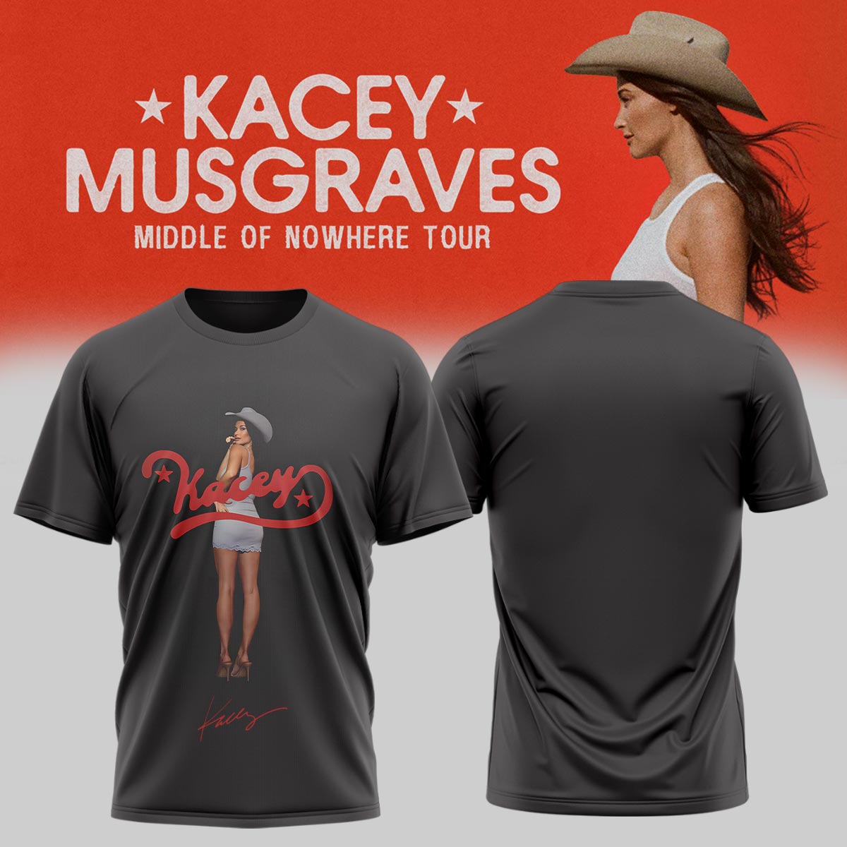 Kacey Musgraves Middle of Nowhere Tour Signed TShirt