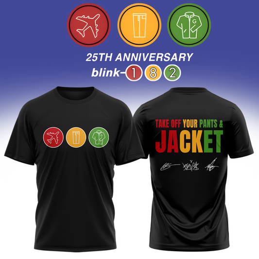 Blink-182 Anniversary Collection -Limited Edition Signature T shirt