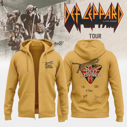 ..Def Leppard Live 2026 Limited Edition Signature – Zip Hoodie