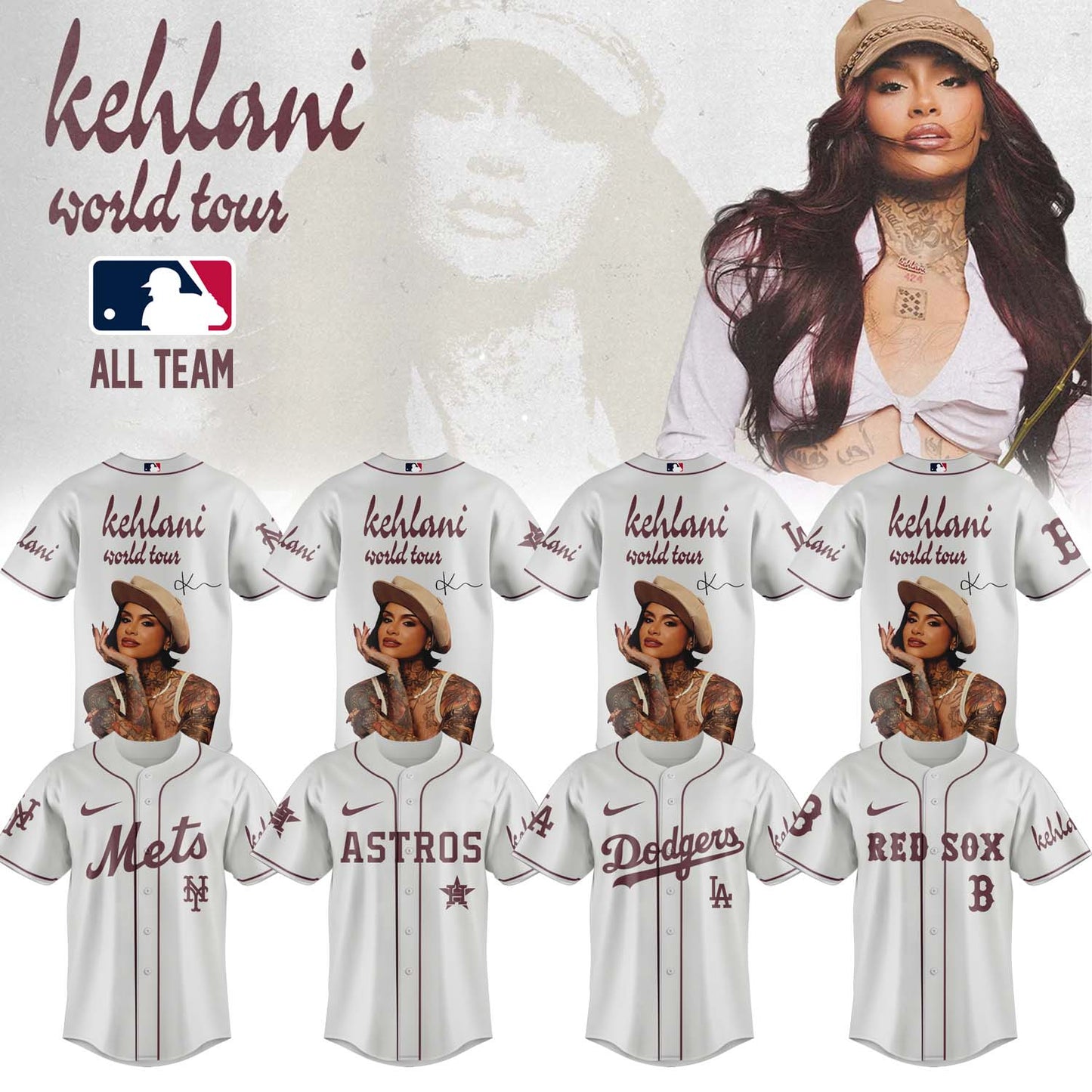 Baseball x Kehlani World Tour 2026 Limited Edition Signature – Jersey