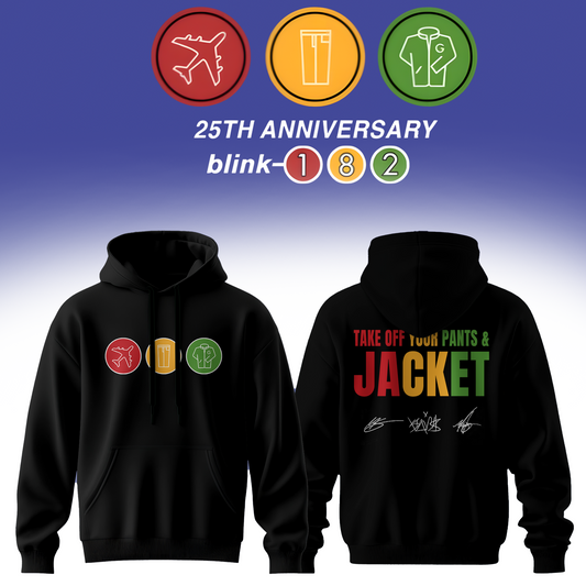 .Blink-182 Anniversary Collection -Limited Edition Signature Hoodie