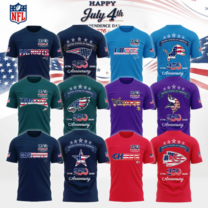 All Team NFL 250th Aniversary Of The United States Limited Edition Shirt