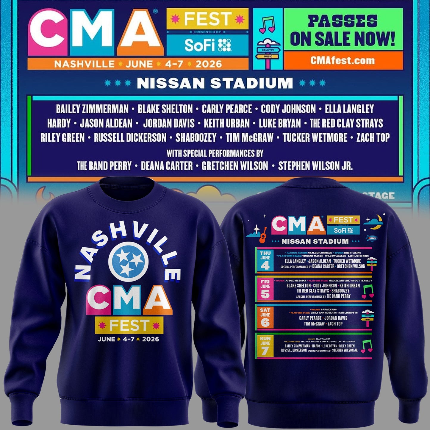 Limited Edition CMA FEST Sweatshirt 2026