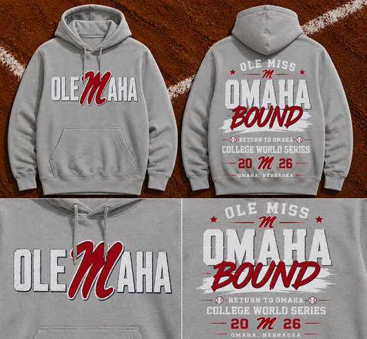 Ole Miss Rebels 2026 NCAA Baseball Men’s College World Series OMAHA Hoodie