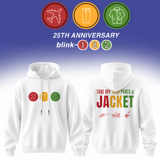 .Blink-182 Anniversary Collection -Limited Edition Signature Hoodie