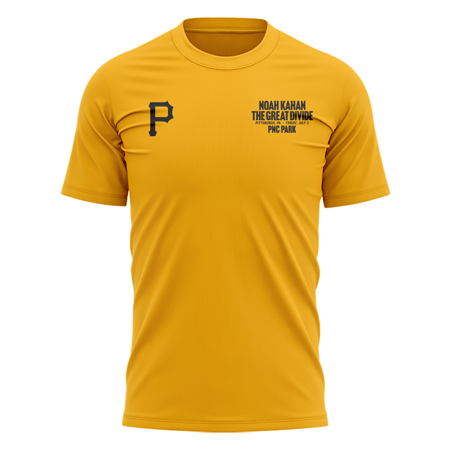 Limited Edition Pittsburgh Pirates x Noah Kahan Yellow Tshirt 2026