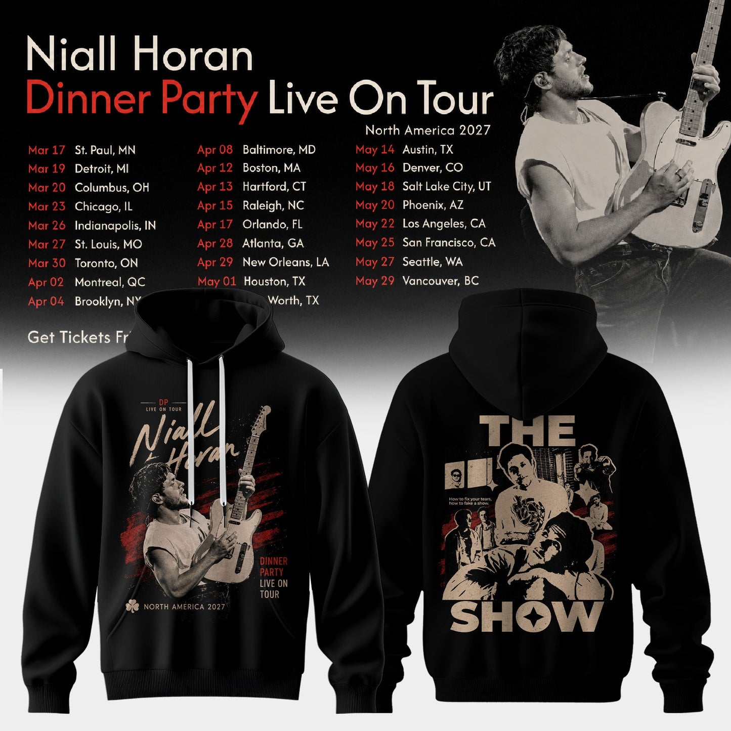 NIALL HORAN – DINNER PARTY LIVE ON TOUR HOODIE