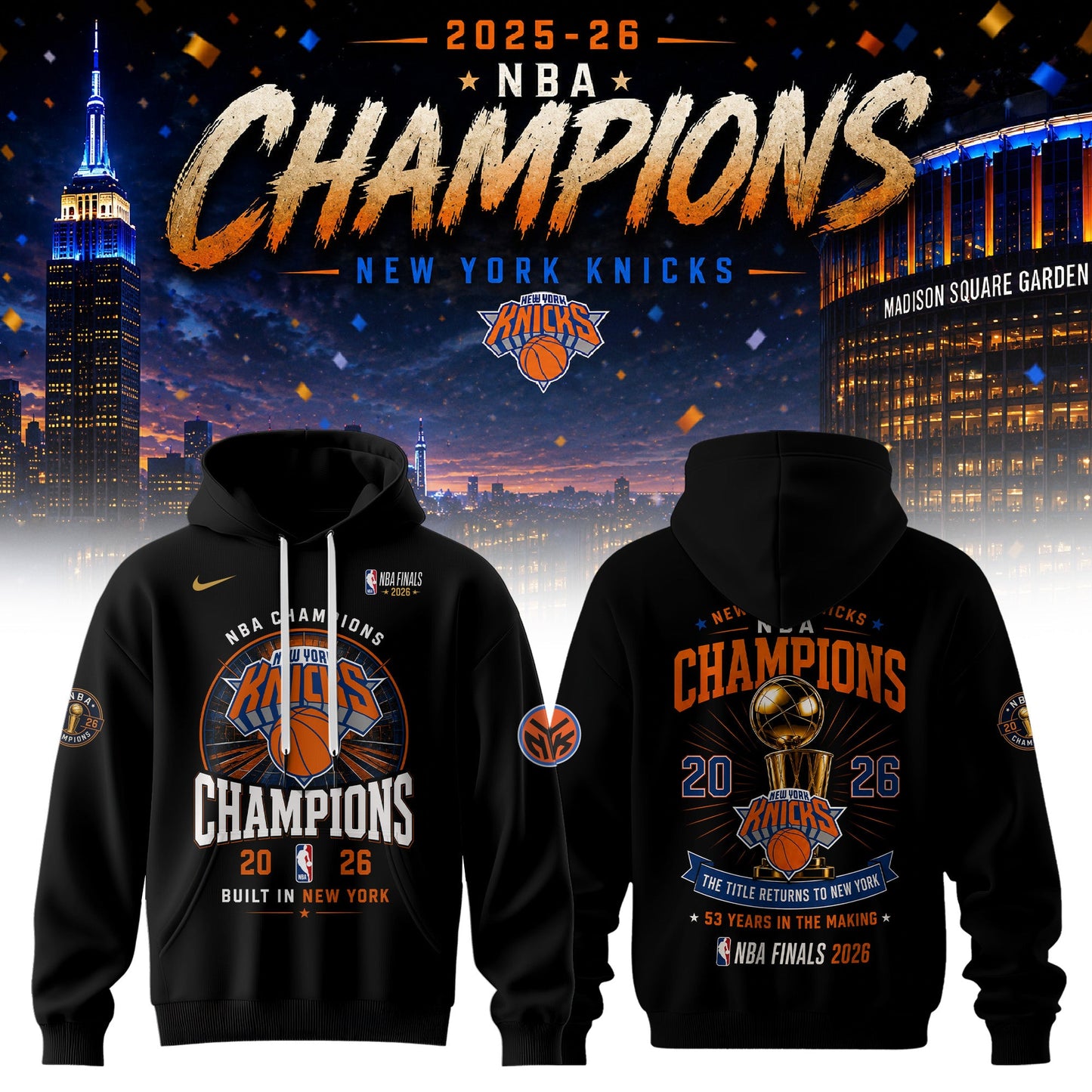 _New York Knick 2026 Champions Hoodie