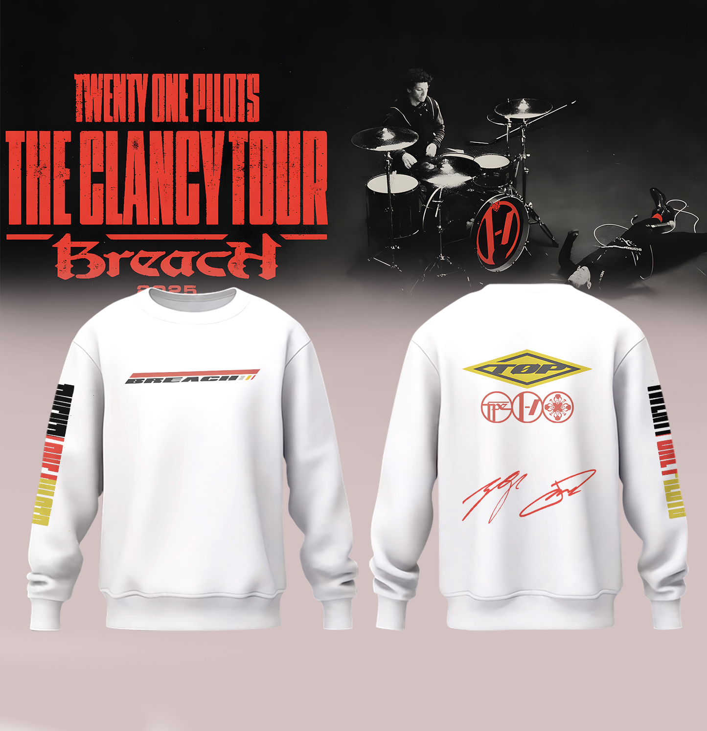 Twenty One Pilots The Clancy Tour: Breach Sweatshirt
