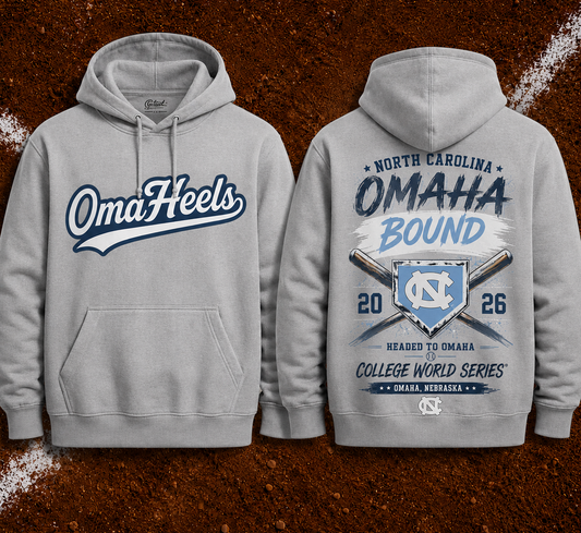 OmaHeels – Headed to Omaha – 2026 NCAA Baseball Men’s College World Series Hoodie