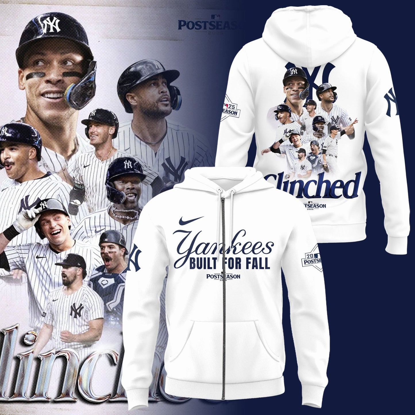 New York Yankees October 2025 Postseason Zip Hoodie