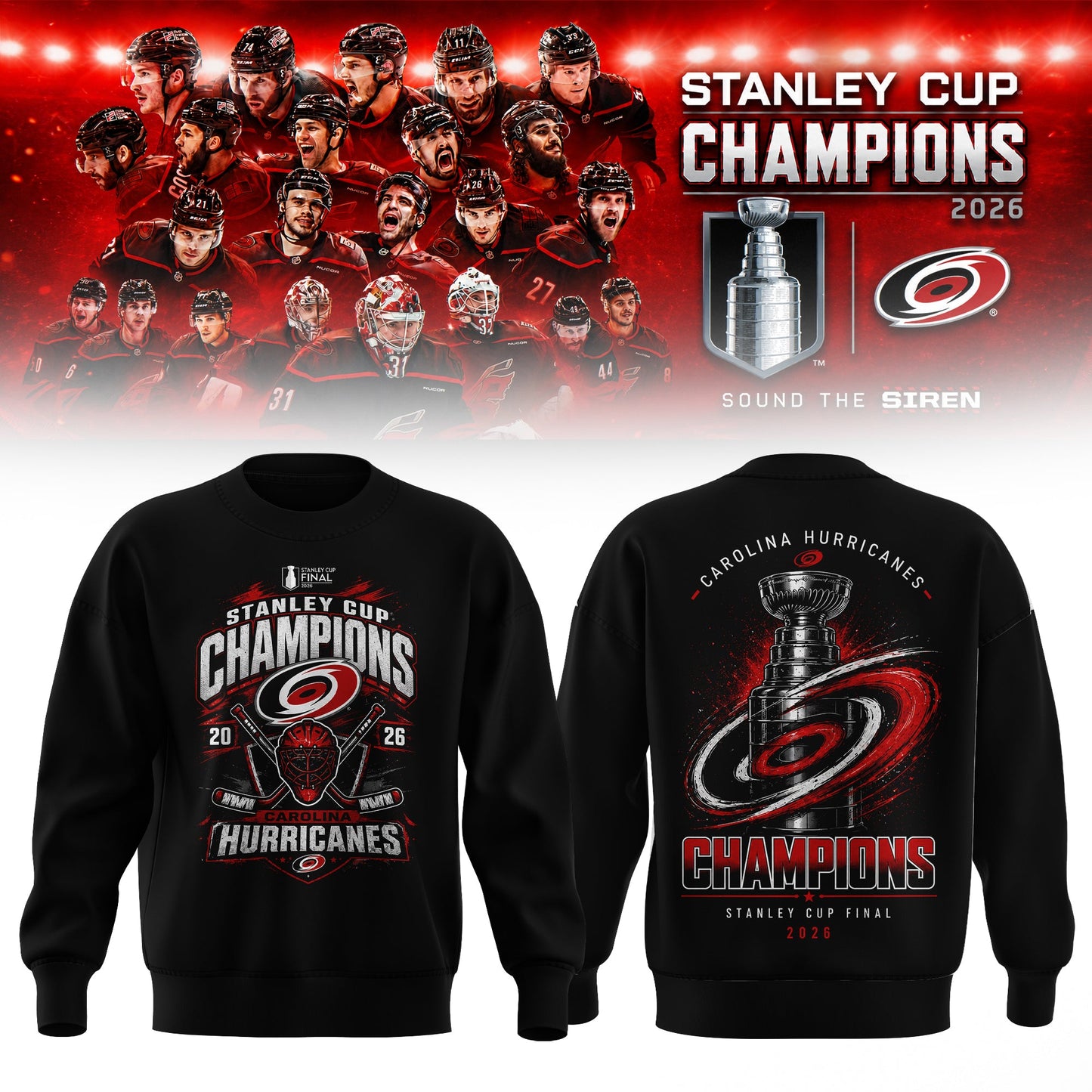 2026 Stanley Cup Champions Red Sweatshirt