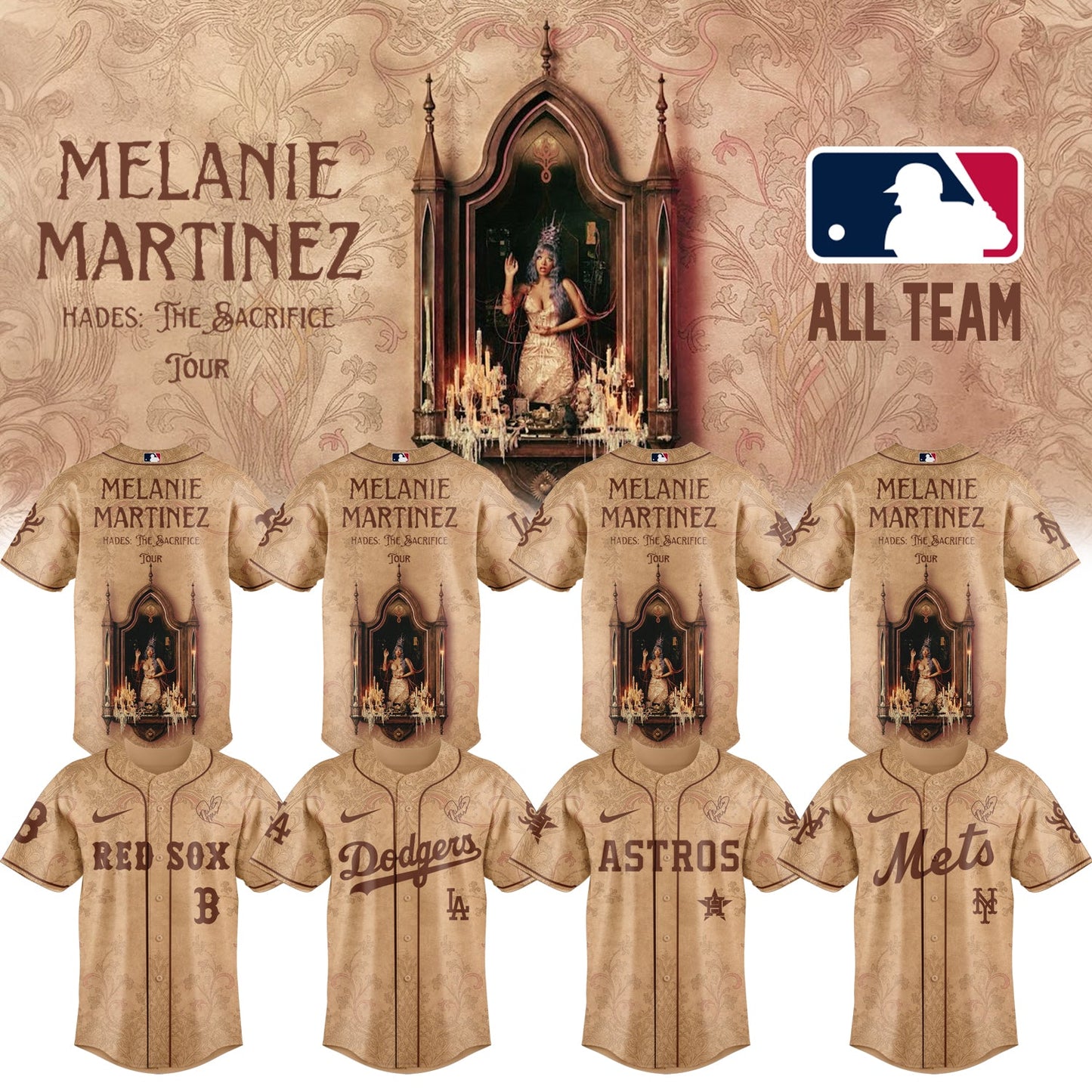 ,,Baseball X Melanie Martinez ”HADES: THE SACRIFICE TOUR 2026” Limited Edition Signature – Jersey 2