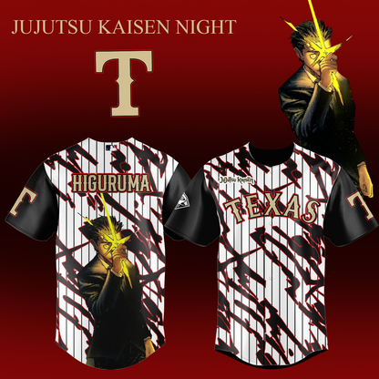_,,,.Texas Rangers x Jujutsu Kaisen 2026 Baseball Jersey